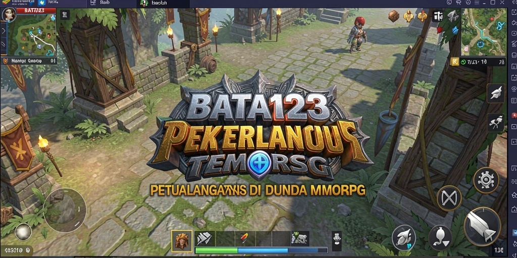 Screenshot BATA123 menunjukkan aksi pertempuran seru dalam MMORPG.