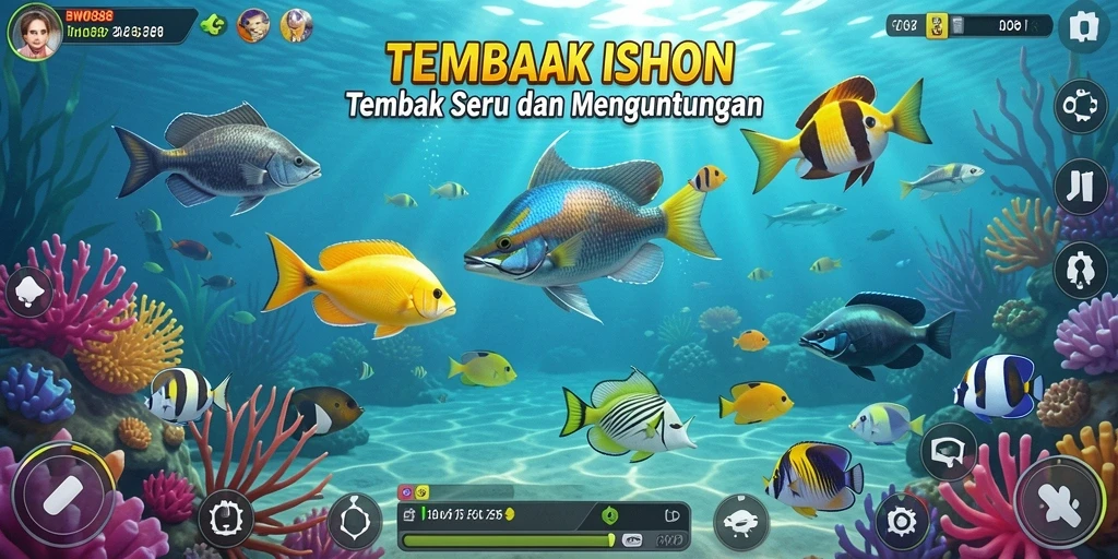 Tampilan gameplay Tembak Ikan yang menarik di BWO888.