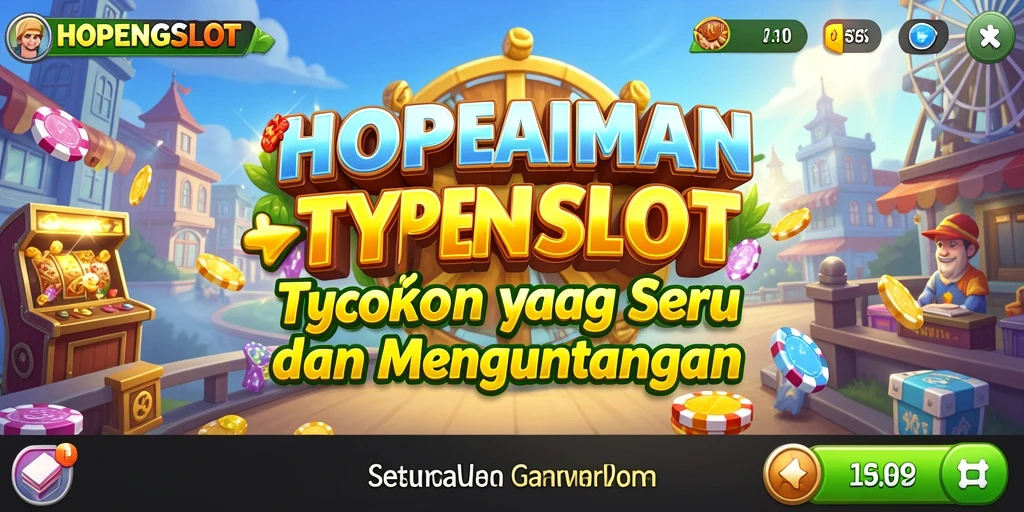 Tampilan gameplay HOPENGSLOT yang menggugah selera dengan kasino yang megah.