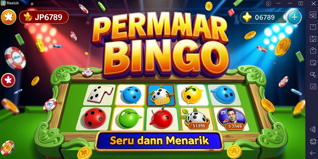 Tangkapan layar gameplay JP6789 yang menampilkan aksi Bingo seru.