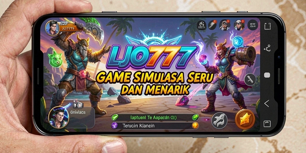 Tampilan gameplay menarik dari LJO777 dengan berbagai aktivitas simulasi.