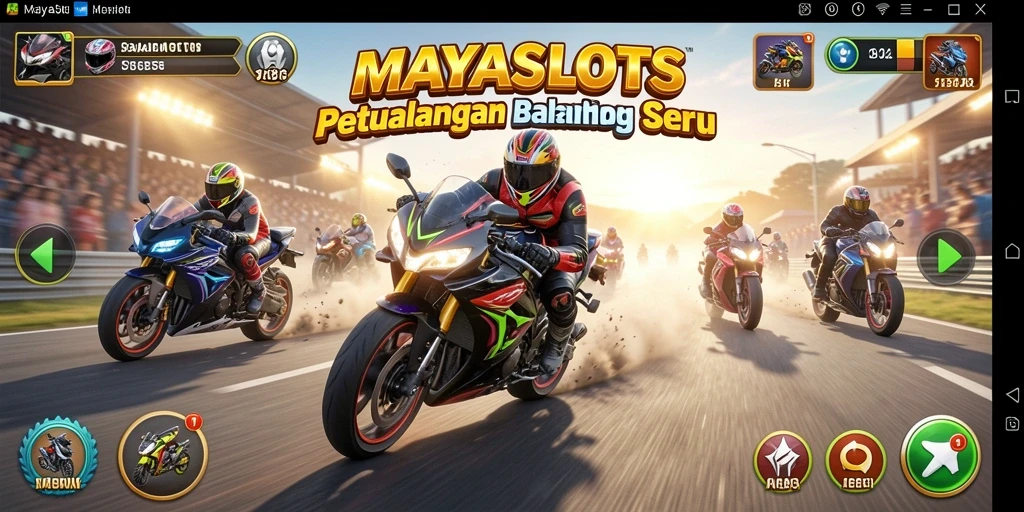 Tampilan gameplay seru dalam MAYASLOTS yang penuh adrenalin.