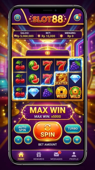 Screenshot fitur keamanan aplikasi slot88 yang terjamin.